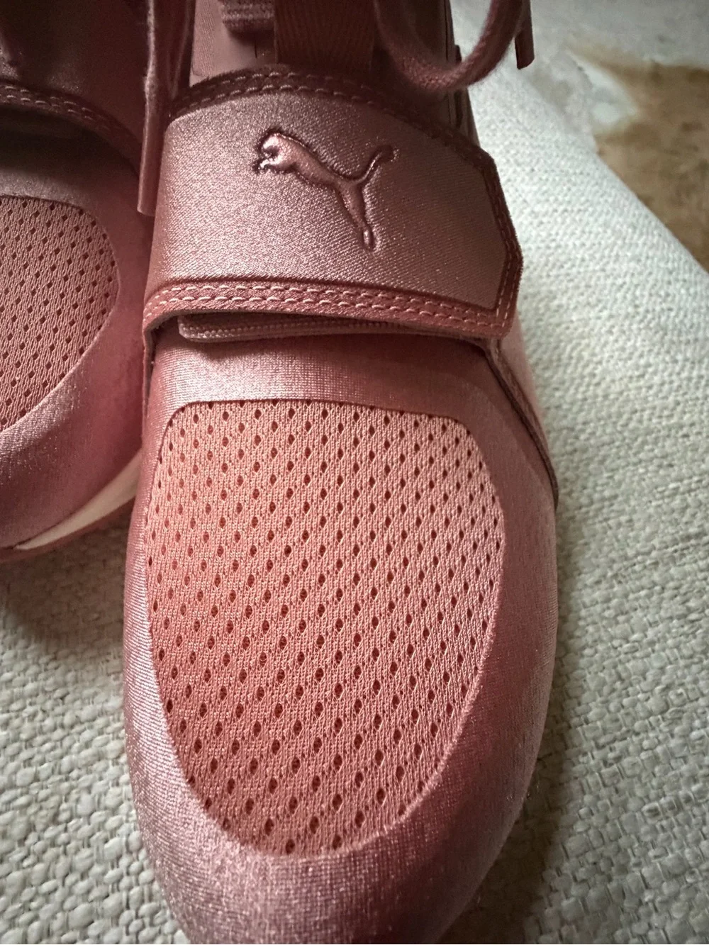 Puma Women's Mauve Pink Athletic Slip-On Sneakers